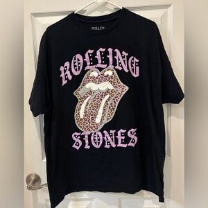 5/$25 Rolling Stones Black T-Shirt